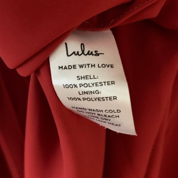 Lulus Reinette Elegant Red Women's Tulip Hem Midi Formal Dress - Picture 11 of 11